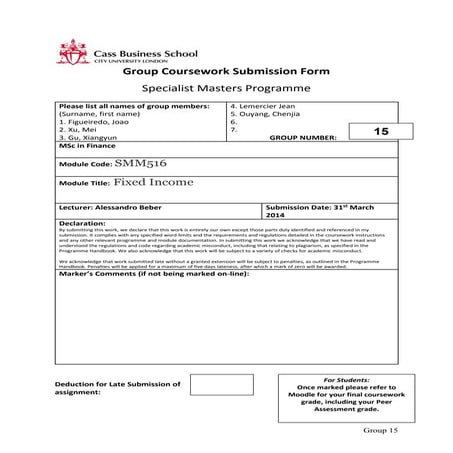 Fixed Income - Arbitrage in a financial crisis - Swap Spread in 2008