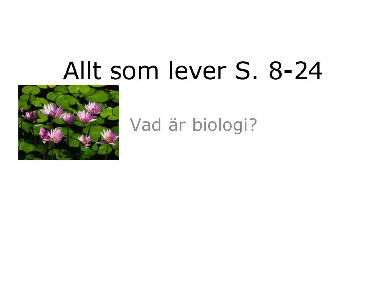 Smmanfattning I Biologi Ak 7 Liv