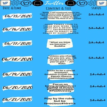 Smm content plan janela lingat-twitter