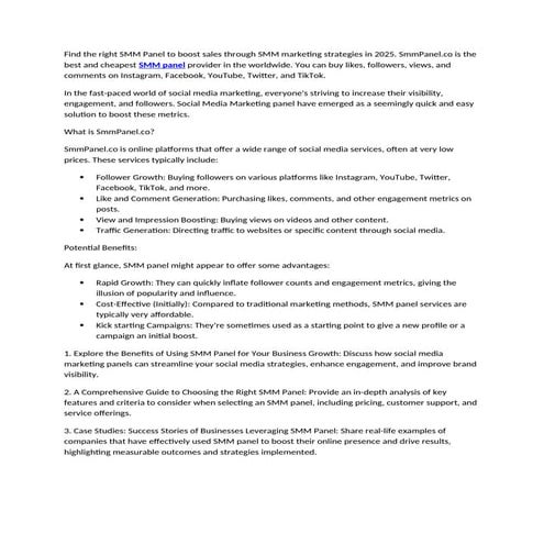 SMM Reseller Panel  | SMM Reseller Panel