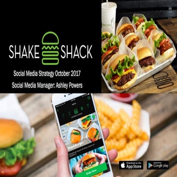 SMM Project 1 - Shake Shack Social Media Strategy 