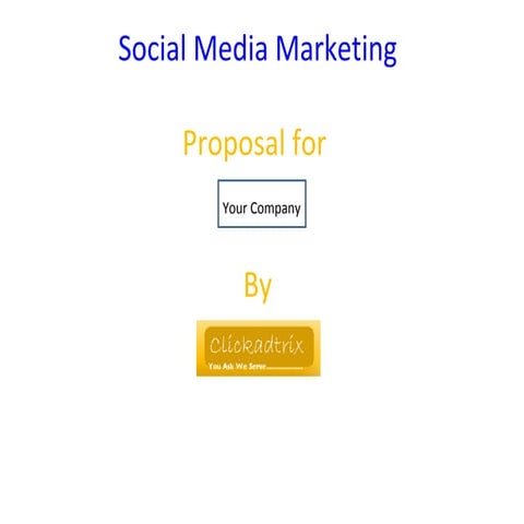 Smm Proposal From Clickadtrix