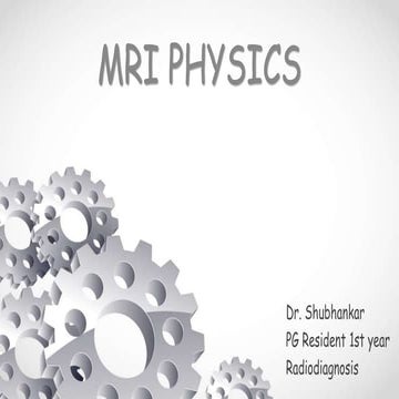 MRI Physics