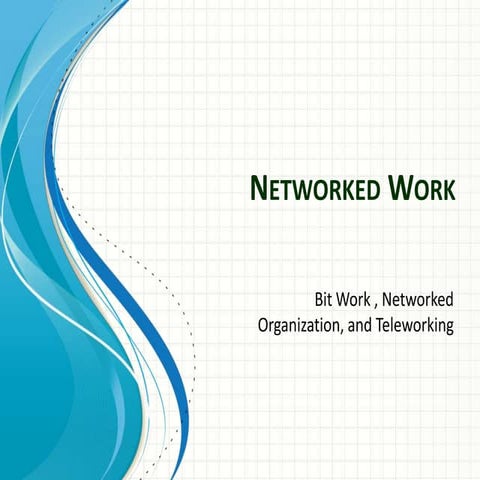 COM494 Networked Work
