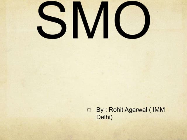SMO ( Social Media Optimization ) Digital Marketing