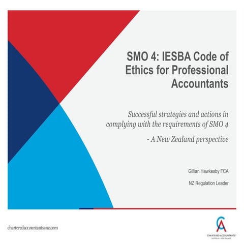 IFAc-CAANZ Code of Ethics workshop