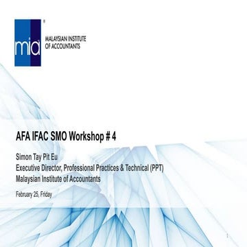 IFAC-MIA Malaysia Code of Ethics workshop