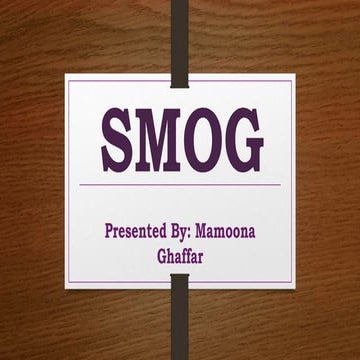 Smog || Types, Causes, Effects, Solutions & Recent Technologies to reduce SMO...