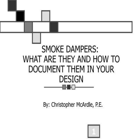 Smoke control systems Design and commissioning | PPT