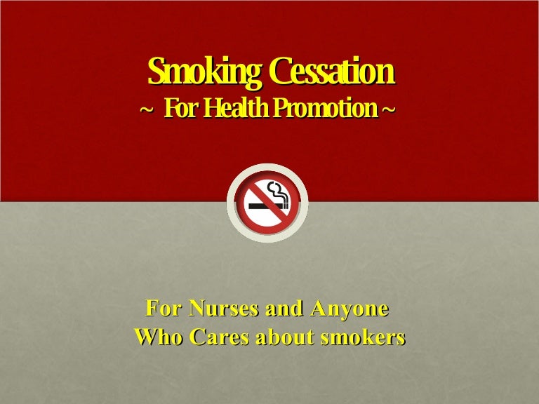 Smoking Cessation Health Ed