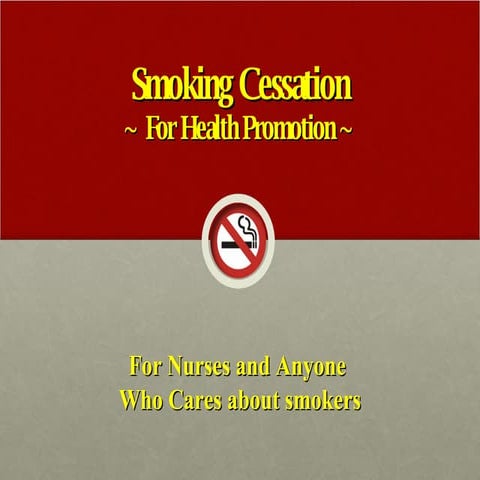 Smoking Cessation Health Ed