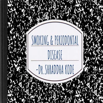 Smoking and Periodontal Disease
