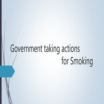 government taking action against smoking | PPTX