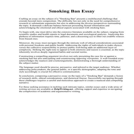 Smoking Ban Essay.pdf
