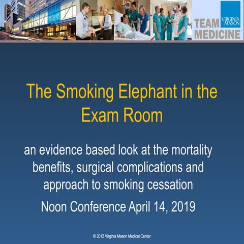 Smoking cessation for residents
