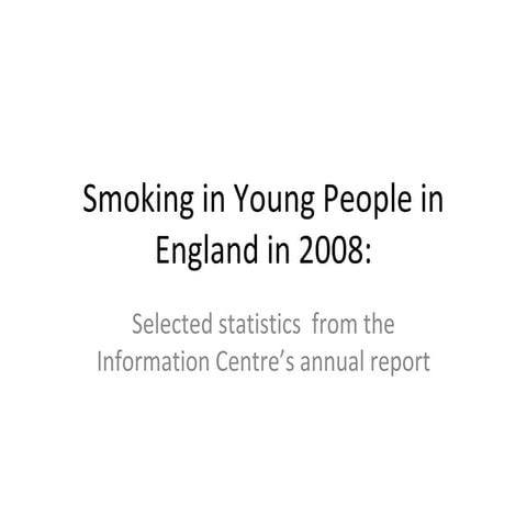 Smoking In Young People
