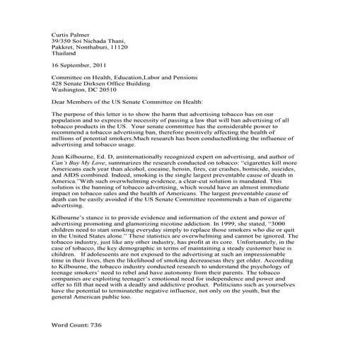 Smoking Letter Extended