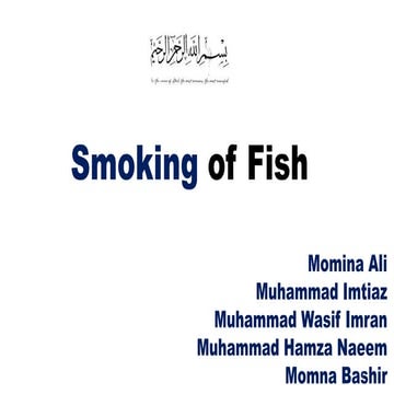 Smoking of Fish. Ppt 