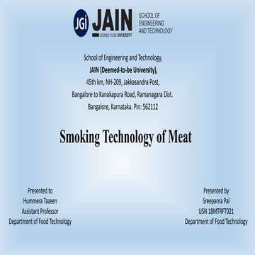 Smoking technology of meat