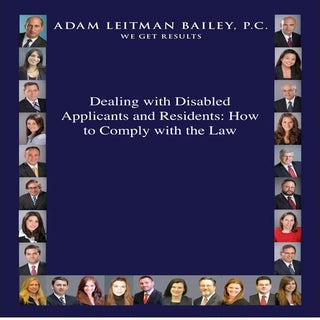 Dealing with disabled applicants an...