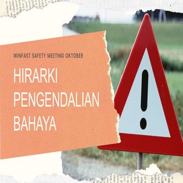 Hirarki pengendalian bahaya