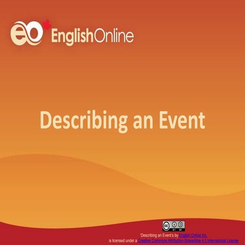 Describing an Event