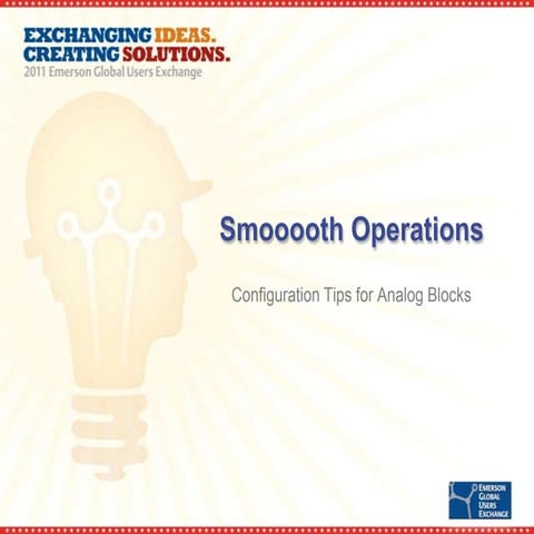 Smooooth Operations - Configuration Tips for Analog Blocks