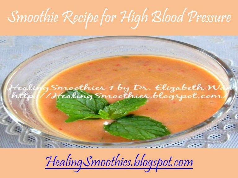 Smoothie recipe for high blood pressure