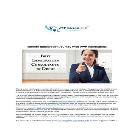 WVP International Immigration & Experts | PDF