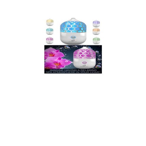 Essential Oil Diffuser - Smoothly rotates through thousands of soothing colors