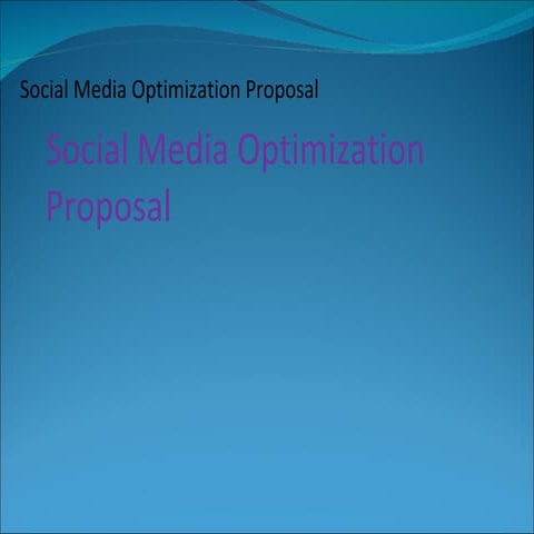 Social Medial Optimization
