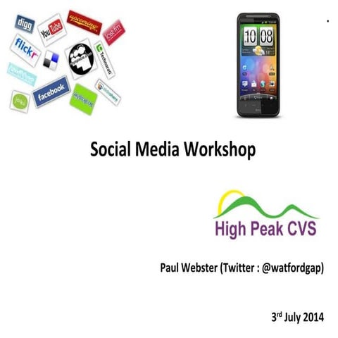 Social Media For Organisations Workshop