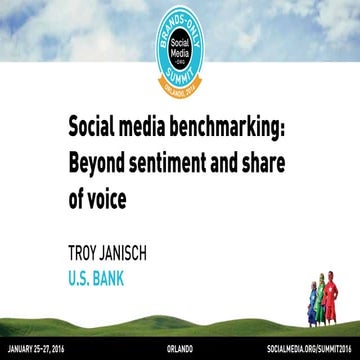 Social media benchmarking: Beyond sentiment and share of voice, presented by ...