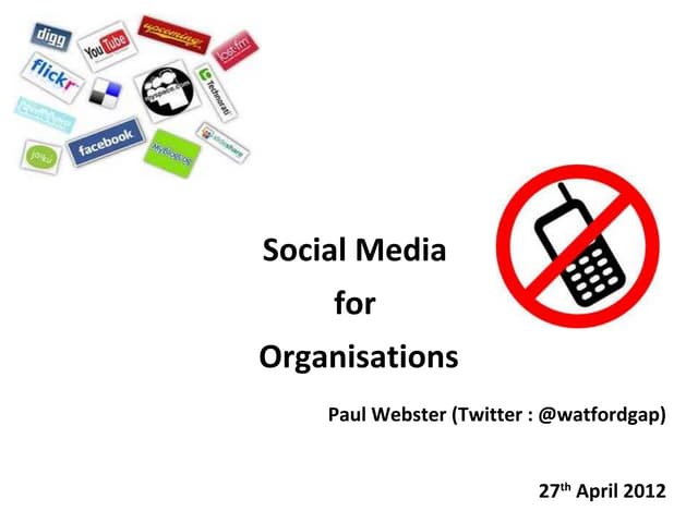 Social Media for Organisations