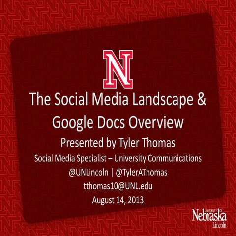 Social Media Overview with the UNL OLLI program