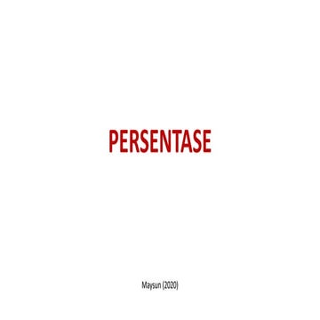 persentase kelas vii smp (persentage)