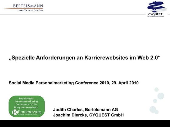 Spezielle Anforderungen an Karrierewebsites im Web 2.0