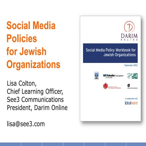 Social Media Policies JCSA 2013