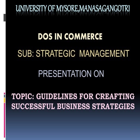 Strategic Management PPT