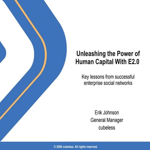 Unleashing the power of Human Capital with E2.0