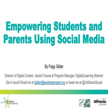 Empowering Students and Parents with Social Media