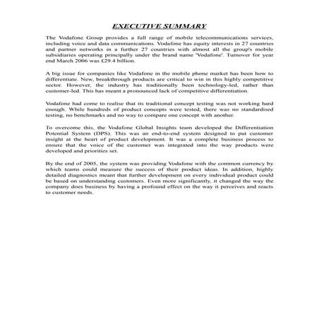 STRATEGIC MANAGEMENT ON VODAFONE