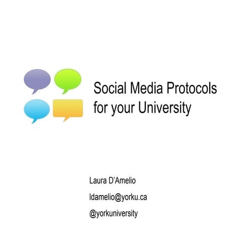 Building Social Media Protocols for the PSE Sector