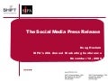 Social Media News Releases: SIPA Online Conference, Nov 12, 2009