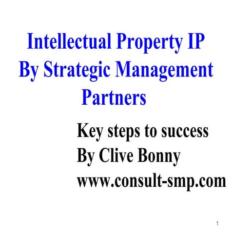 intellectual property IP strategic management partners