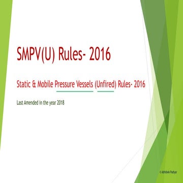 Smpv(u) rules  2016-18