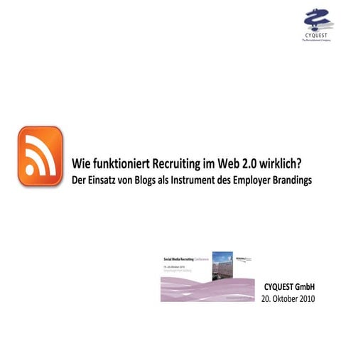 Blogs als Instrument des Employer Brandings