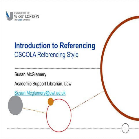 OSCOLA referencing UWL