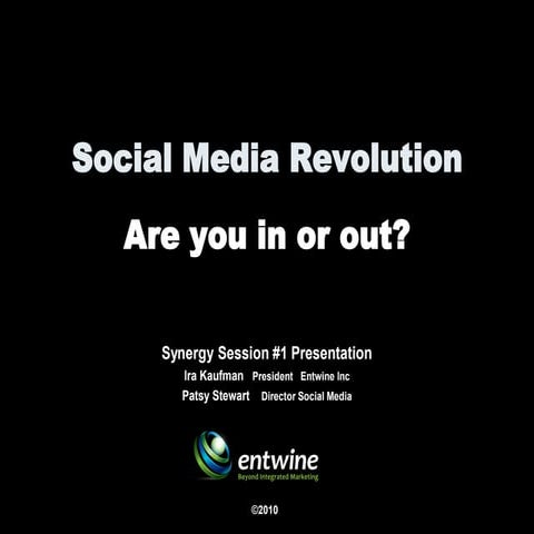 Social Media Revolution 2010 - Synergy Session #1