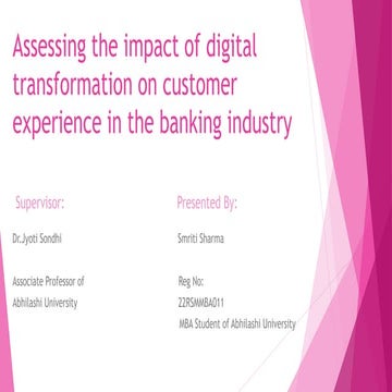 Assessing the impact of digital transformation on customer experience in the ...
